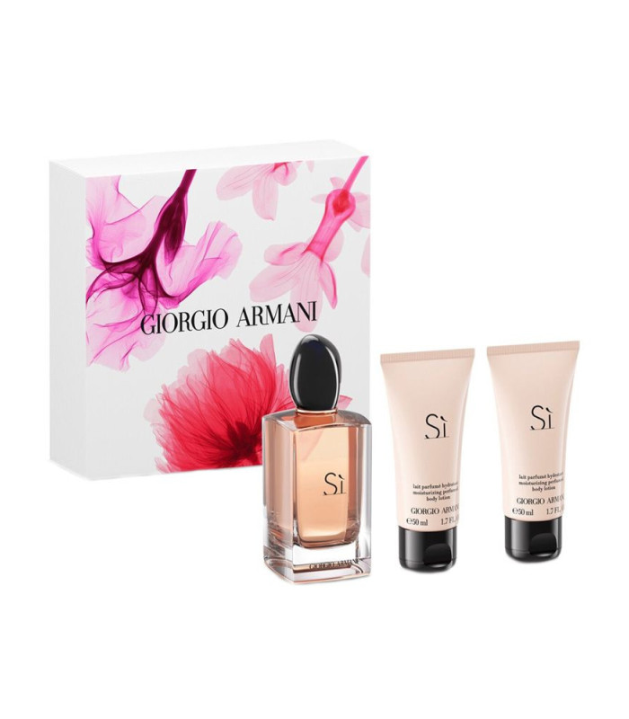 Set Armani Si Edp 100ml + Shower Gel 50ml + Body Lotion 50ml