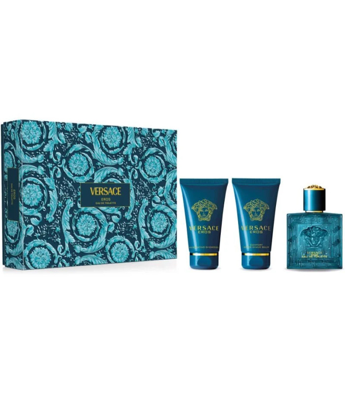 Set Versace Eros Edt 50ml + Shower Gel 50ml + After Shave Balm 50ml