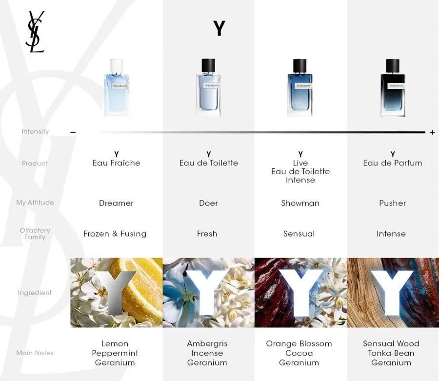 Yves Saint Laurent Y for Men Edt 